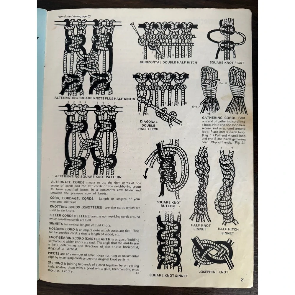 Craft Course Book vintage macrame